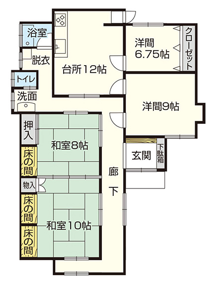 上田市青久保中尾住宅間取り
